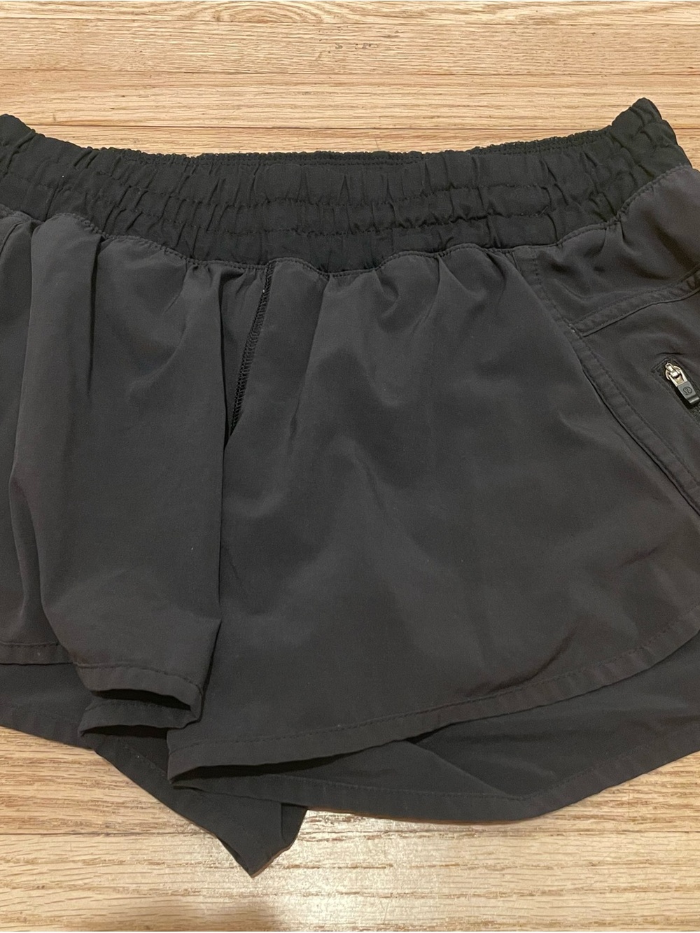 Women's 4” Black Lululemon Shorts 8